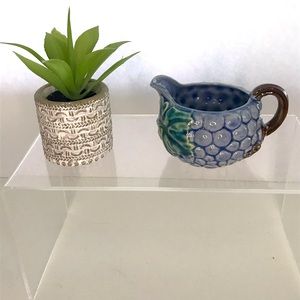 Vintage Occupied Japan Purple Grape & Leaf Pattern Creamer